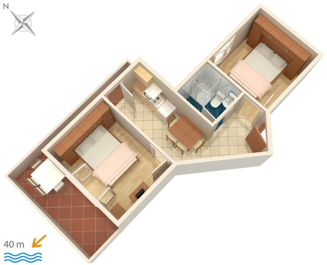 Apartments By The Sea Igrane, Makarska - 310 Екстериор снимка