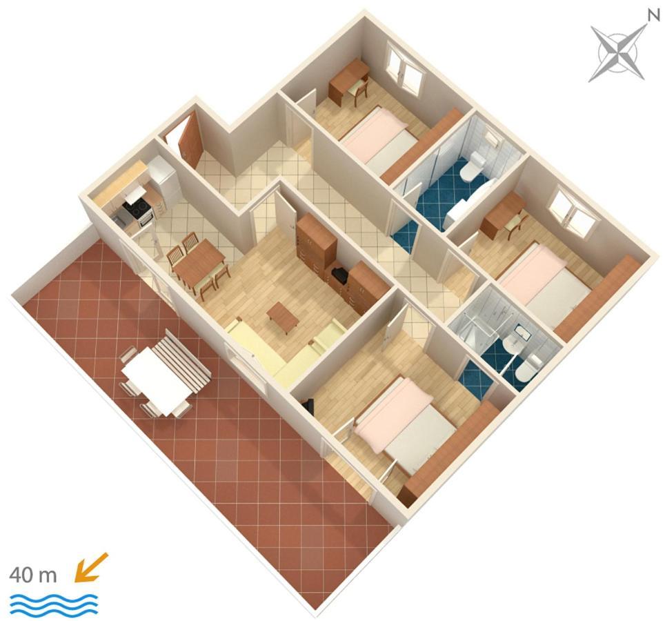 Apartments By The Sea Igrane, Makarska - 310 Екстериор снимка